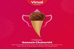 May the sweet-tooth Lord of happy beginnings bless you with cone-licious joys & scoops of happiness!

#GaneshChaturthi #HappyGaneshChaturthi #GaneshChaturthi2021 #LordGanesha  #IndianFestival #VimalIceCream #IceCreamLovers #Vimal #IceCream #Ahmedabad https://t.co/qkes9QIkGB