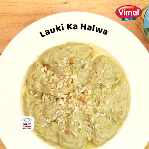 Lauki Ka Halwa, a delicious Indian dessert!

#Vimal #Ahmedabad #VimalDairy https://t.co/RsfpO3ncbq