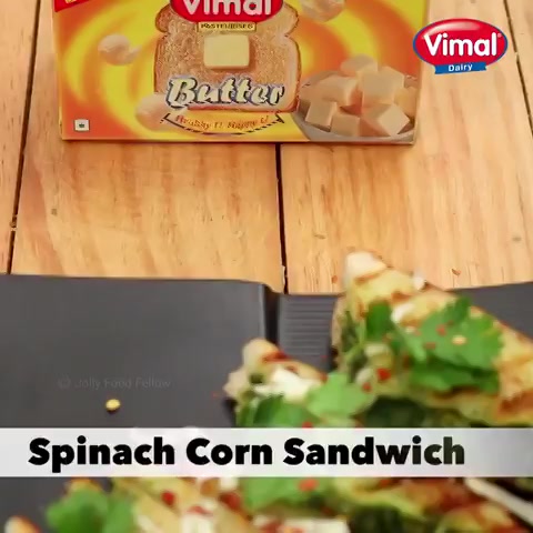 A delight for the new week, a simple & easy method to cook Spinach Corn Sandwich!

#ButterLovers #VimalLite #VimalDairy #Food #Foodies #Cheese https://t.co/xnZv6OqTQw